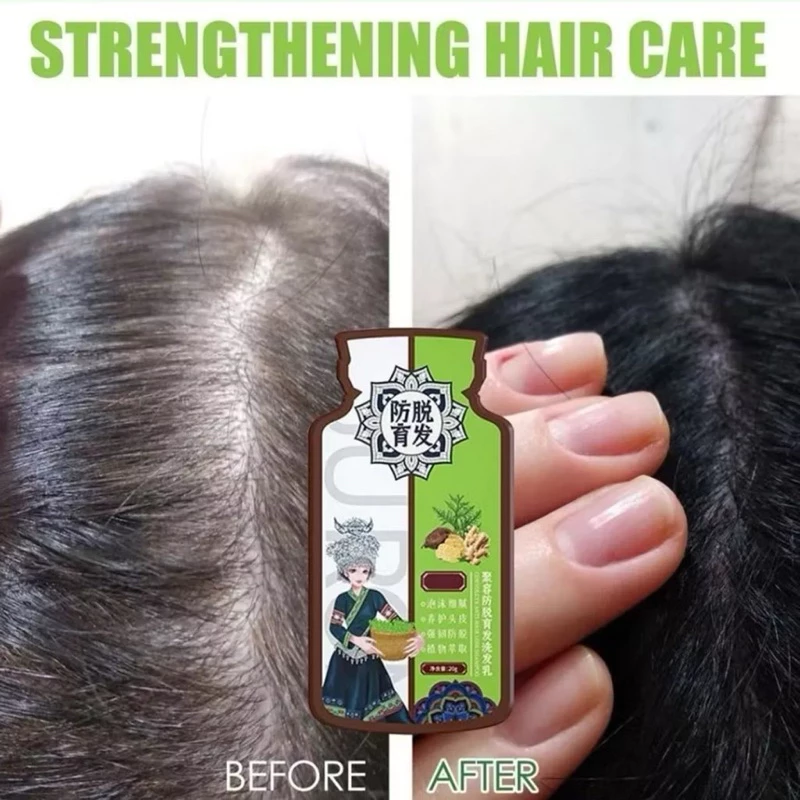 Dầu Gội Thảo Dược Hỗ Trợ Giảm Gãy Rụng, Kích Thích Mọc Tóc Chiết Xuất Củ Gừng 20 daugoi3