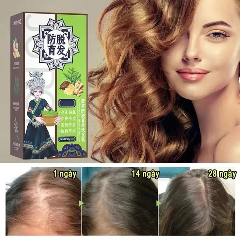 Dầu Gội Thảo Dược Hỗ Trợ Giảm Gãy Rụng, Kích Thích Mọc Tóc Chiết Xuất Củ Gừng 16 dauogi4