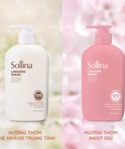 Nước giặt đồ lót chuyên dụng Sollina 400ML Giúp khử mùi, kháng khuẩn, An toàn cho da nhạy cảm