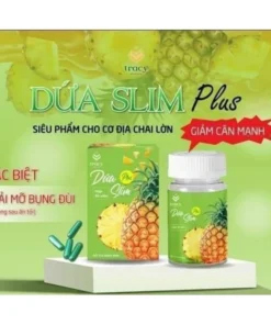 DỨA SLIM PLUS giảm cân nhanh nhanh , mạnh cho cơ địa khó. Hộp 30 viên kèm khoá cân 12 duaslim2