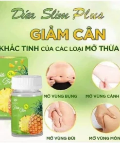 DỨA SLIM PLUS giảm cân nhanh nhanh , mạnh cho cơ địa khó. Hộp 30 viên kèm khoá cân 15 duaslim7