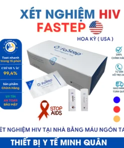 Bộ test xét nghiệm HIV tại nhà chính hãng Fastep của USA - Độ chính xác cao, dễ thực hiện