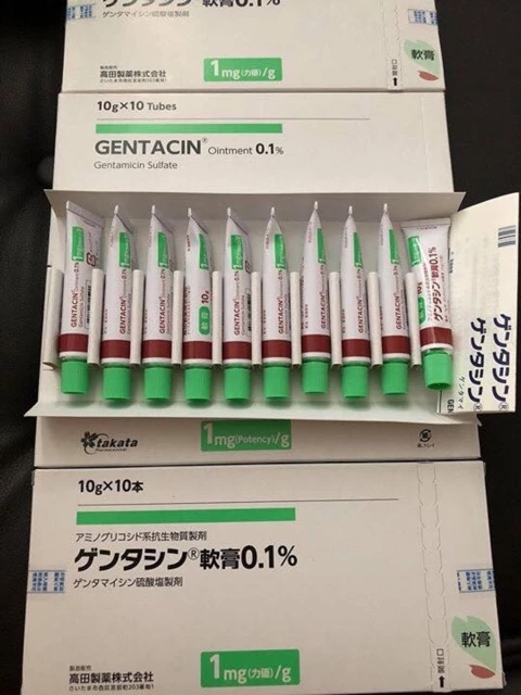 Kem giảm mụn, giảm sẹo Gentacin tuýp 10g nội địa Nhật Bản - Nakaya 13 genta1