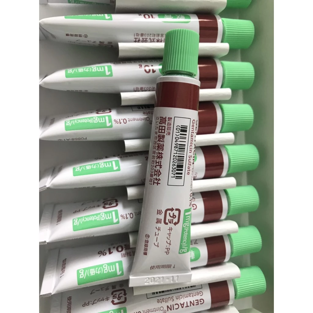 Kem giảm mụn, giảm sẹo Gentacin tuýp 10g nội địa Nhật Bản - Nakaya 12 genta2