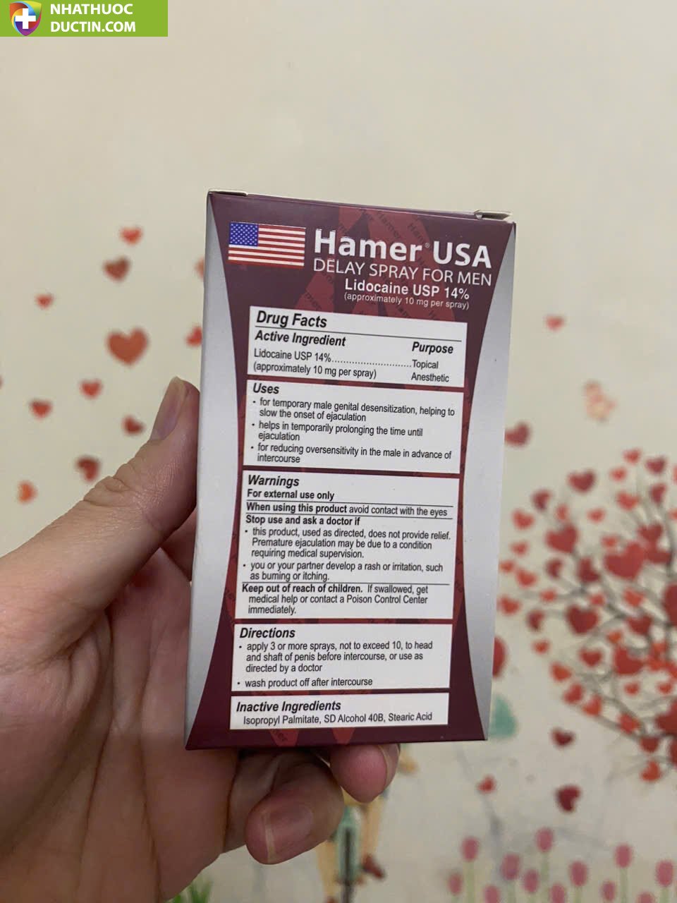 Xịt HAMER USA chống xuất tinh sớm cho nam giới 14 hame4