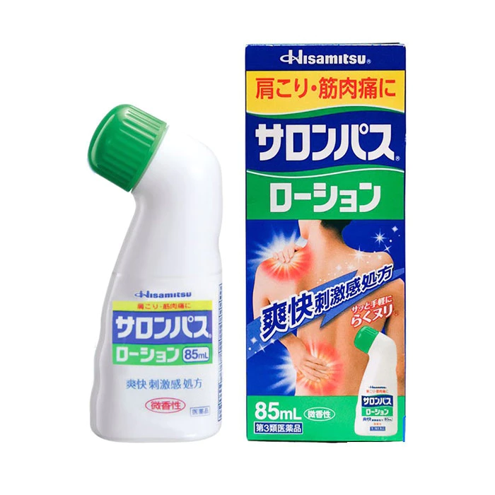 Dầu Nóng Xoa Bóp Salonpas Hisamitsu Nhật Bản 85ml chai lăn xoa nóng giúp giảm đau 9 himassu2 1