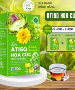 Alternative view of Trà Atiso Hoa Cúc mát gan thanh nhiệt giải độc cơ thể, ngủ ngon, ngăn ngừa lão hóa, tiểu đường - Hộp 30 gói