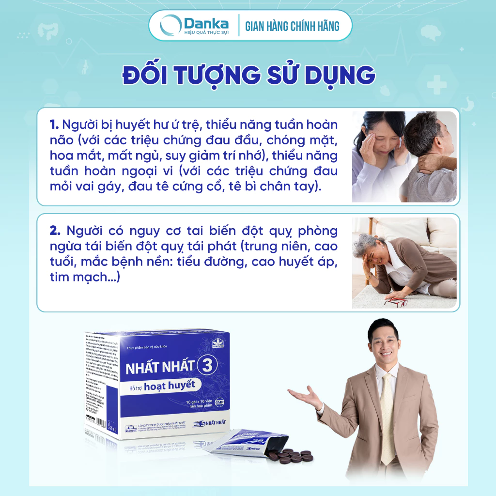 Viên Hoạt Huyết Nhất Nhất 3 - Hỗ trợ giảm hoa mắt, chóng mặt, đau mỏi vai gáy, tê bì chân tay 18 hoathuye2