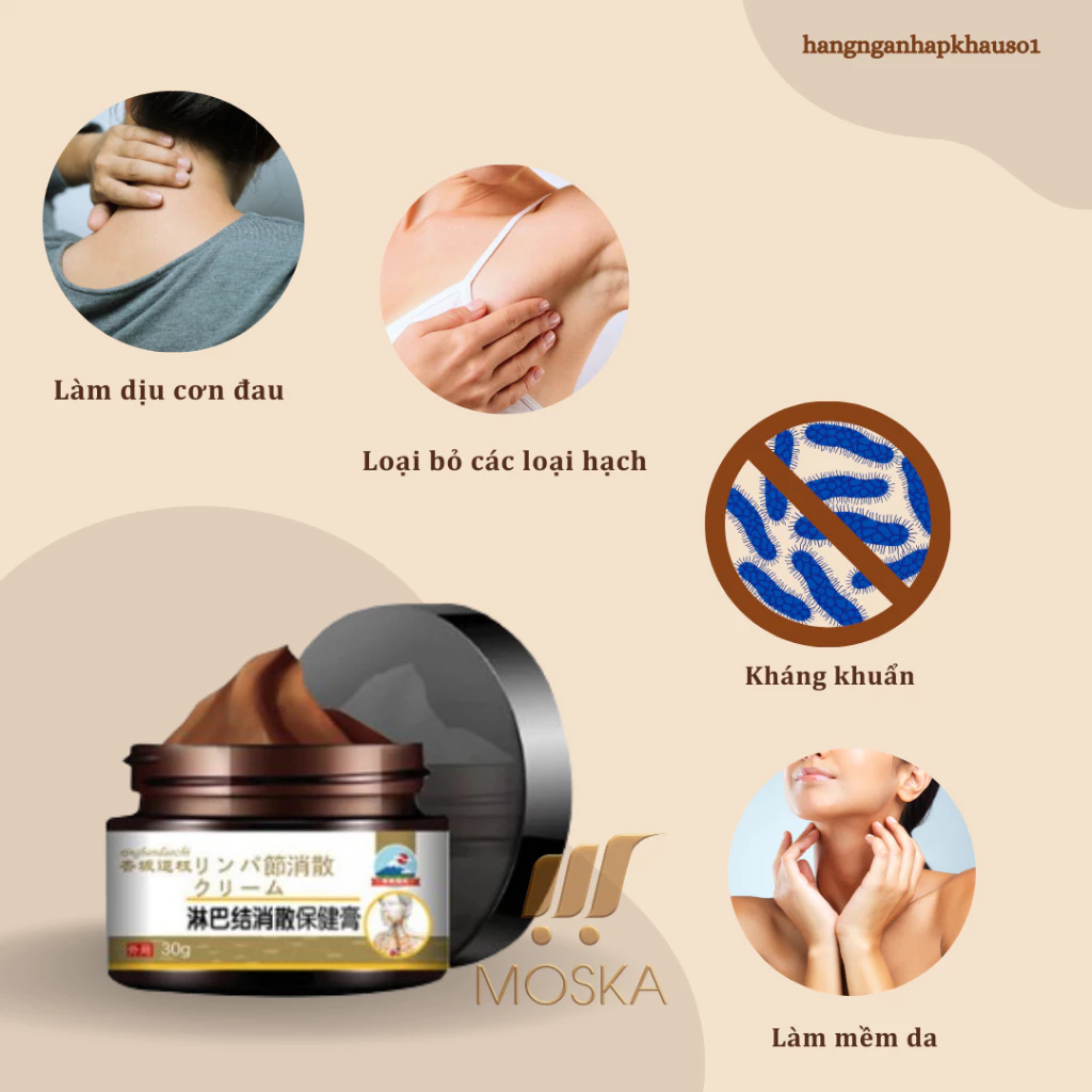 Kem Tan Hạch Cổ Truyền Nhật Bản, Teo U Hạch, Kem Mỡ Tiêu Tan Hạch Bạch Huyết 30g 22 kemtanhach2