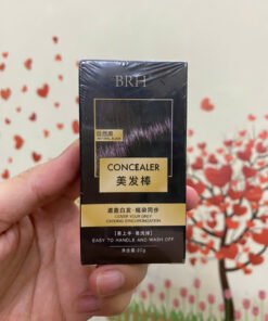 Lược Chải Phủ Bạc Concealer BRG, Thanh Lăn Nhuộm Tóc Nhanh Phủ Bạc Che Hói, Giữ Màu Bền Chống Nước 20G