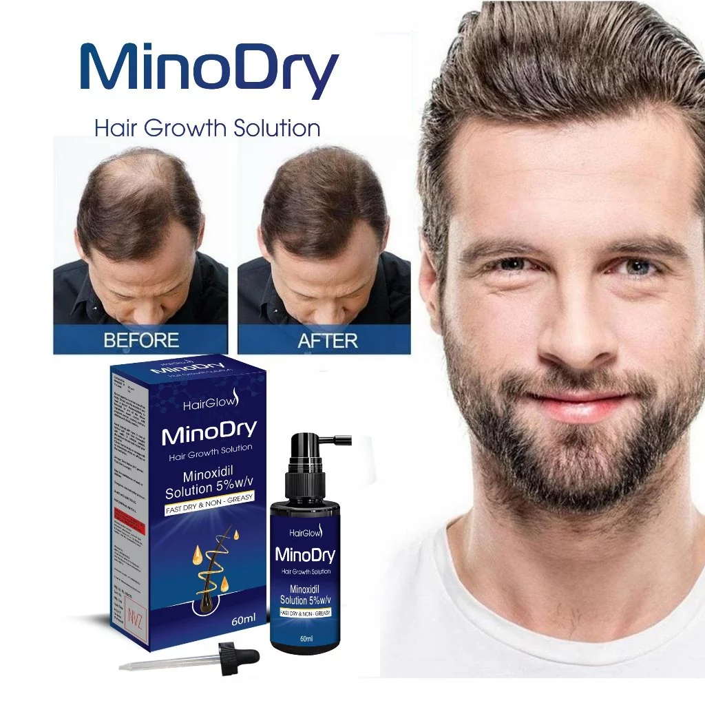 Serum kích mọc râu, tóc, mày MinoDry Minoxidil 5% besthair không kích ứng, không bết tóc, nhanh khô 23