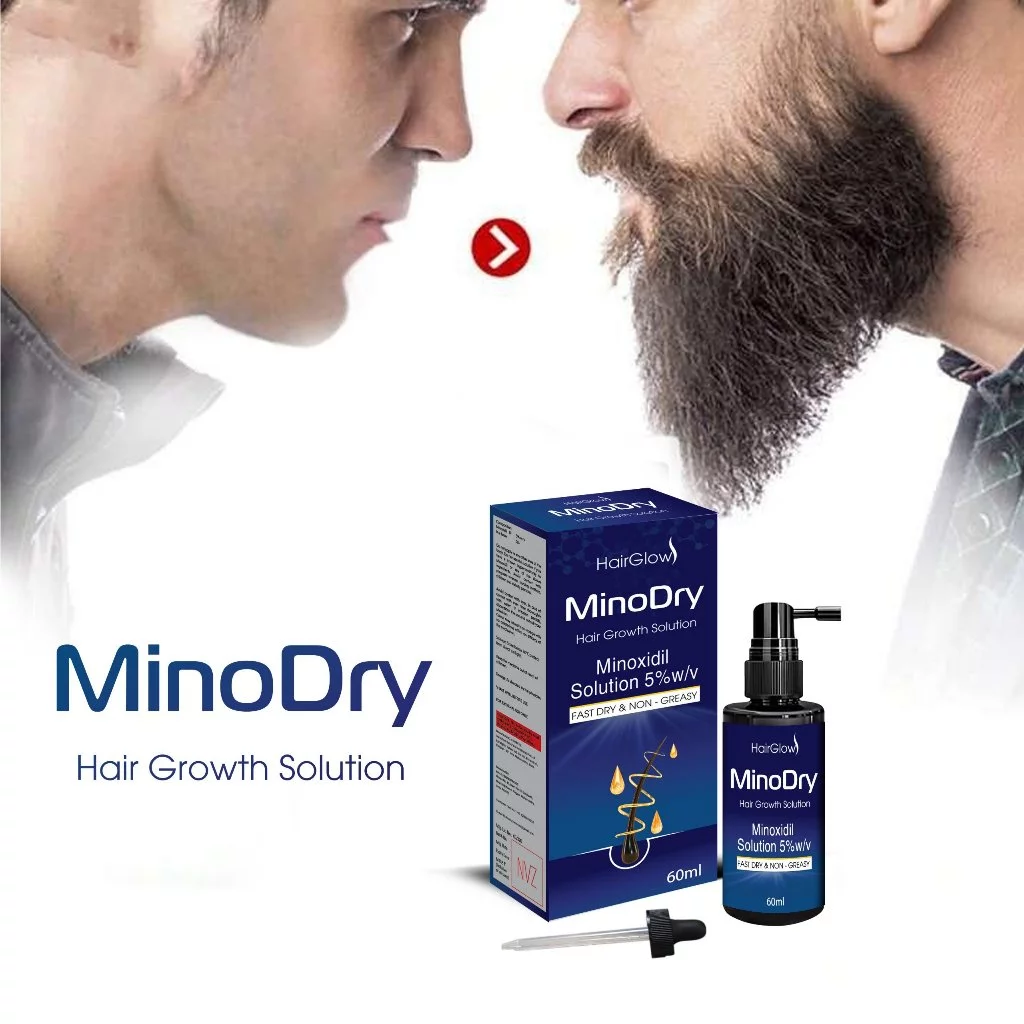 Serum kích mọc râu, tóc, mày MinoDry Minoxidil 5% besthair không kích ứng, không bết tóc, nhanh khô 22