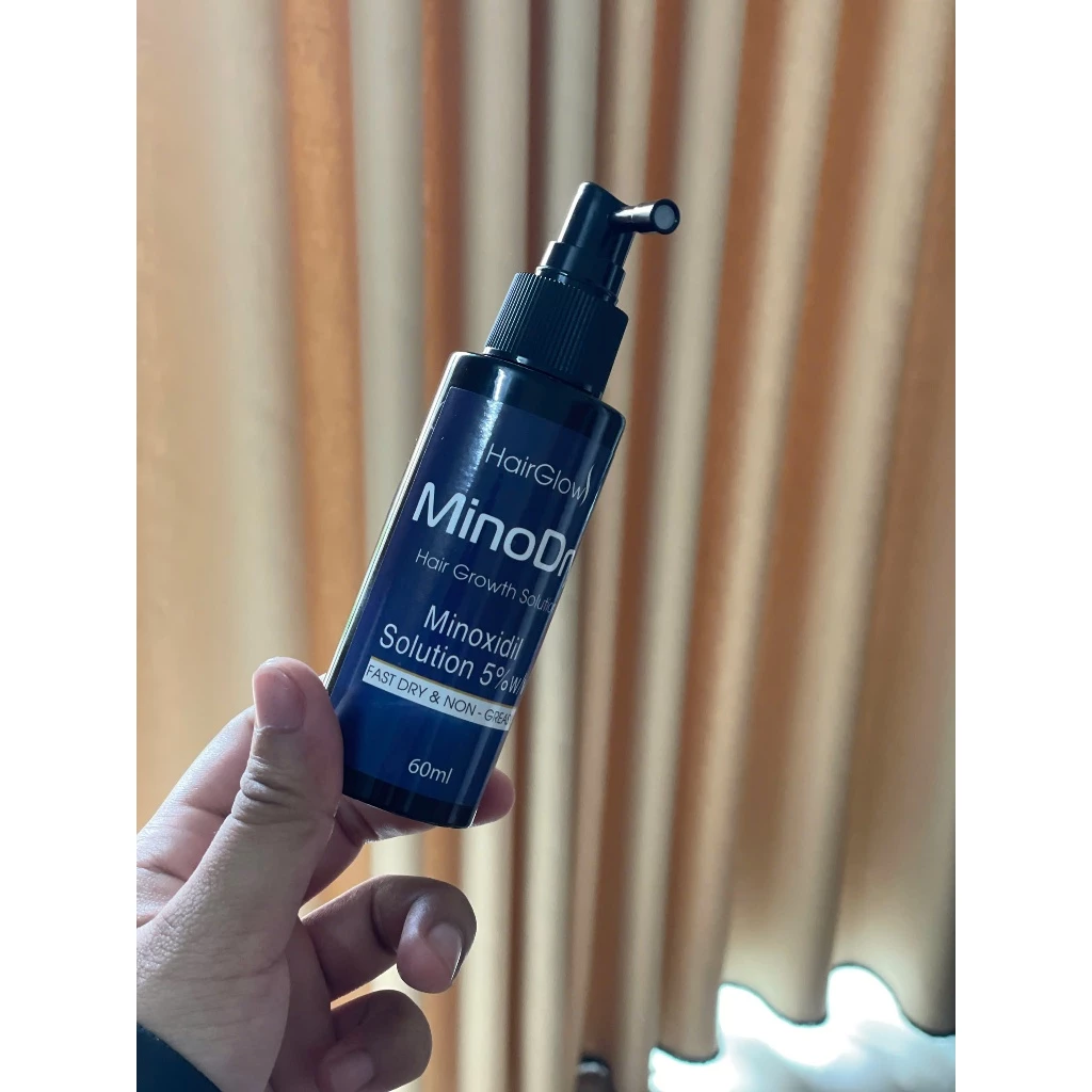 Serum kích mọc râu, tóc, mày MinoDry Minoxidil 5% besthair không kích ứng, không bết tóc, nhanh khô 19