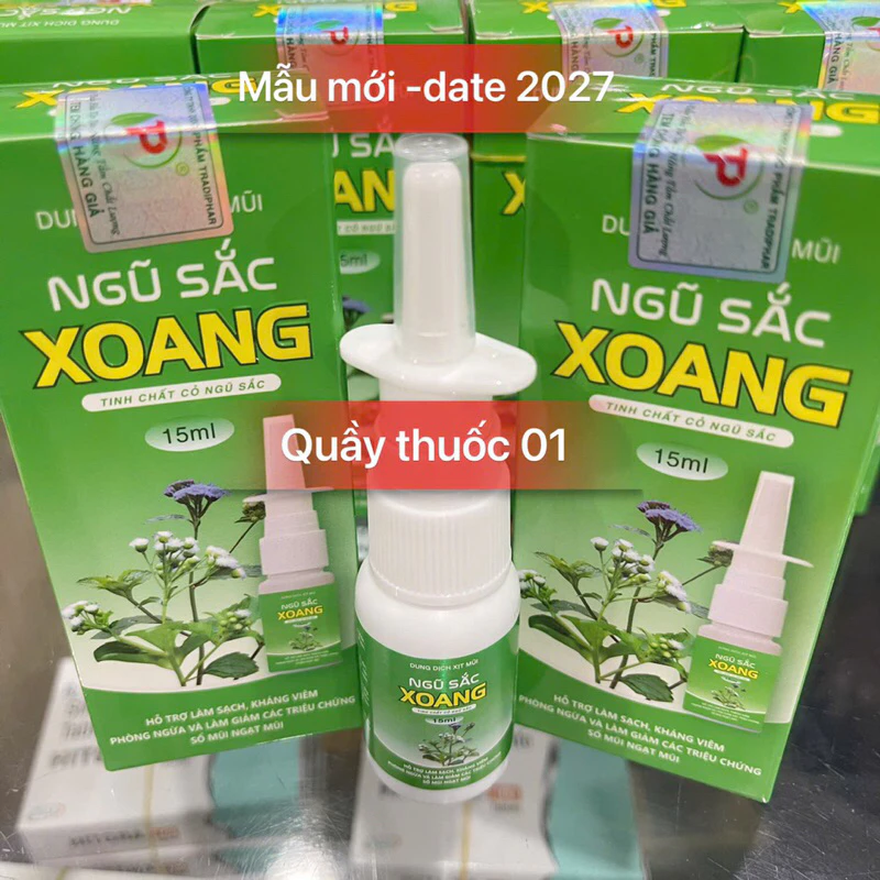 Dung dịch xịt mũi Xoang ngũ sắc lọ 15ml - tinh chất cỏ ngũ sắc 2 ngusac1