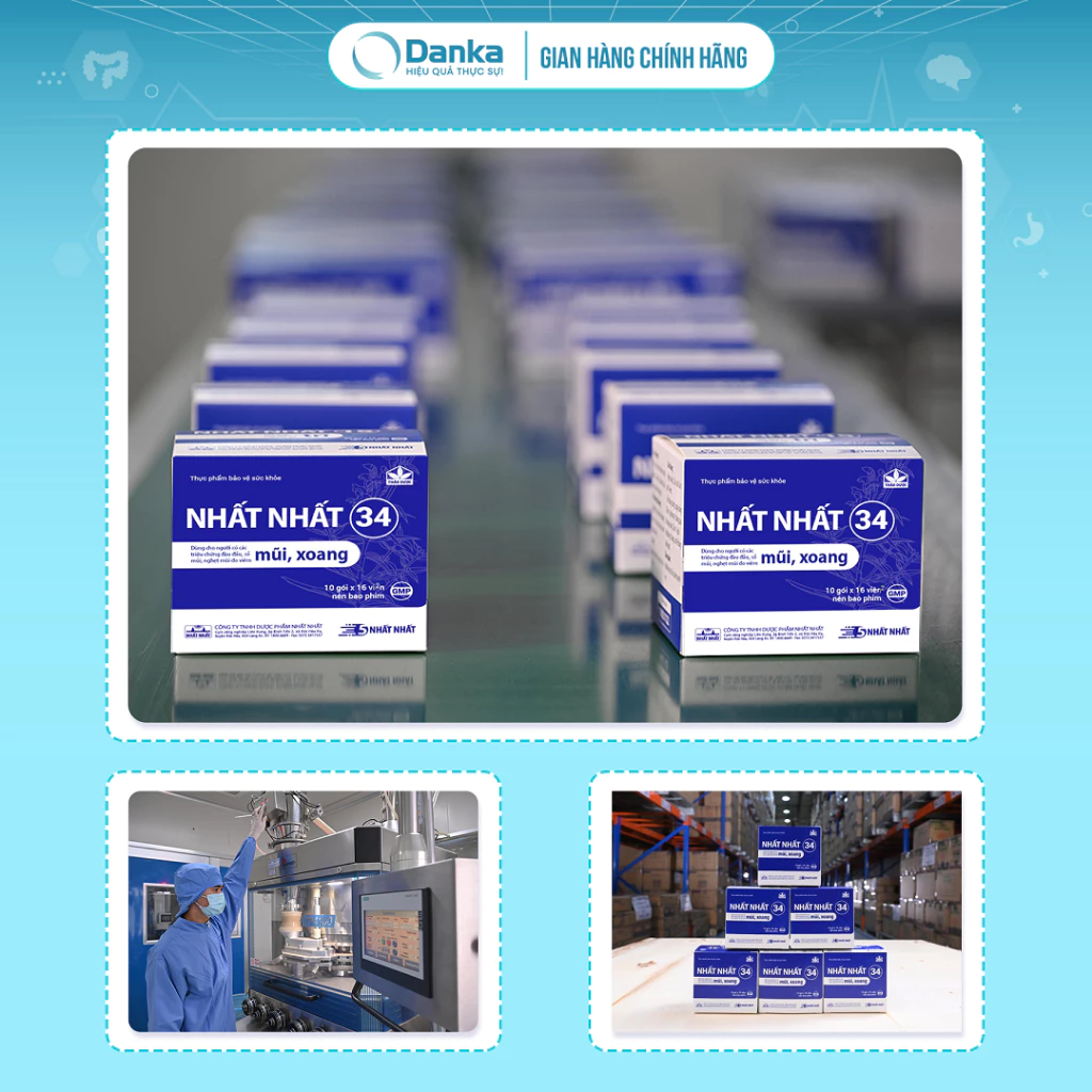 Viên Xoang Nhất Nhất 34 - Hỗ trợ giảm chảy mũi, Nghẹt mũi, Đau đầu do viêm xoang, cấp & mạn tính 14 nhatnhat6 1