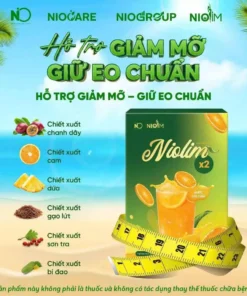 NioLim X2 Chính Hãng Hỗ Trợ Cân Bằng Vóc Dáng,Hỗ Trợ Giảm Cân Thanh Lọc Cơ Thể hộp 15 gói