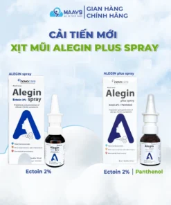 Xịt viêm mũị dị ứng Novocare Alegin giảm ngừa viêm mũi dị ứng, giảm hắt hơi xổ mũi, tái tạo niêm mạc mũi, lọ 20ml