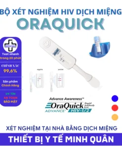 Bộ test HIV OraQuick - Xét nghiệm bằng dịch miệng tại nhà không lấy máu