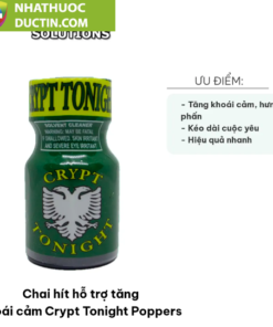Popper Crypt Tonight 10ml siêu mạnh tăng khoái cảm bùng nổ đêm phê bóng 6 poppecru