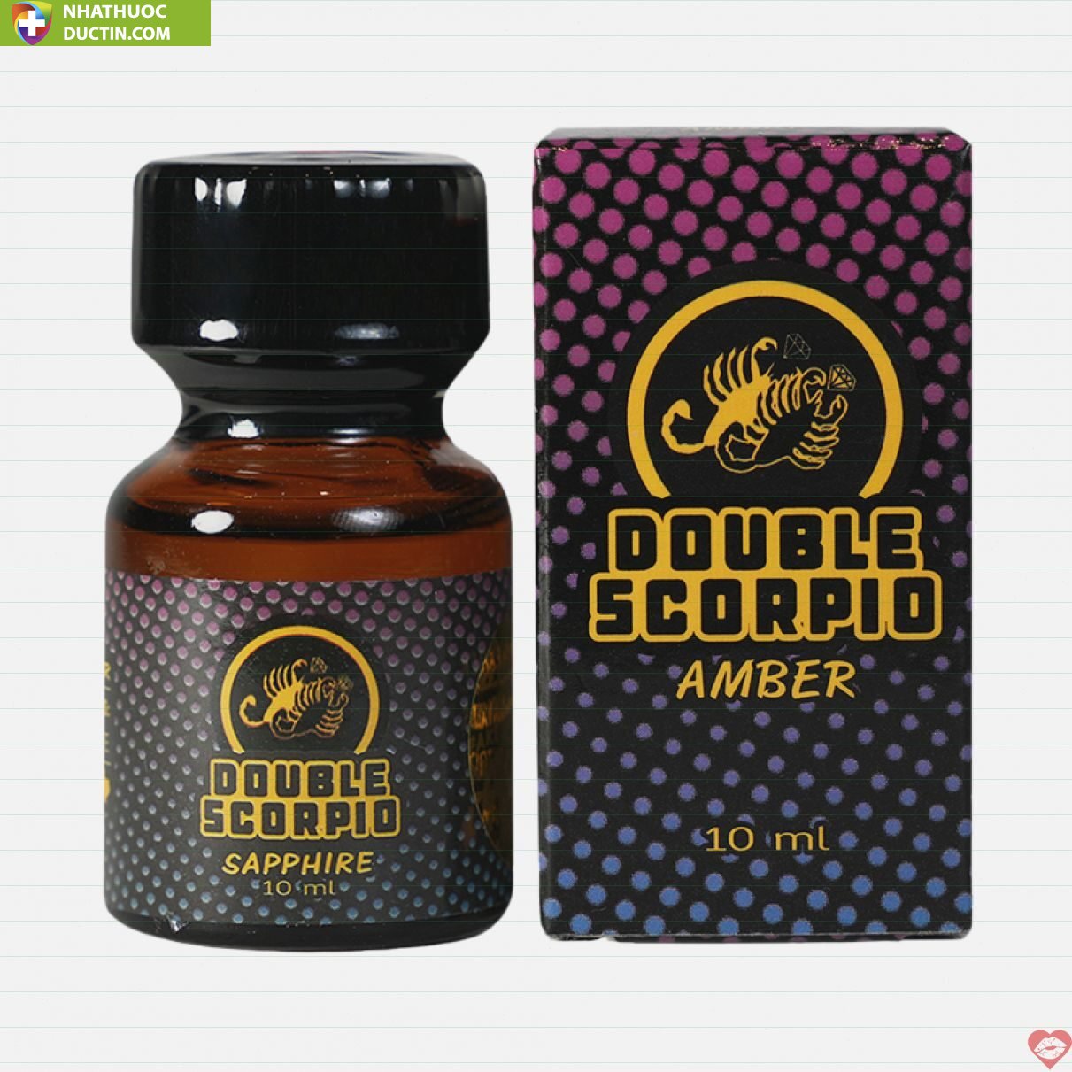 Popper Double Scorpio Sapphire 10ml tăng khoái cảm mạnh mẽ 2 popper double scorpio sapphire 10ml