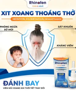 Alternative view of Xịt mũi xoang Rhinofen Kids & Adult 15ml đánh bay viêm xoang, viêm mũi dị ứng, ngạt mũi, hắt hơi