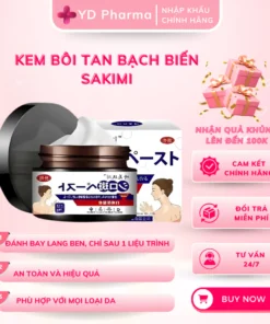 Kem bôi lang ben SAKIMI - Hỗ trợ cải thiện tình trạng lang ben, bạch biến trên da, đẩy lùi vi nấm - hủ 30G