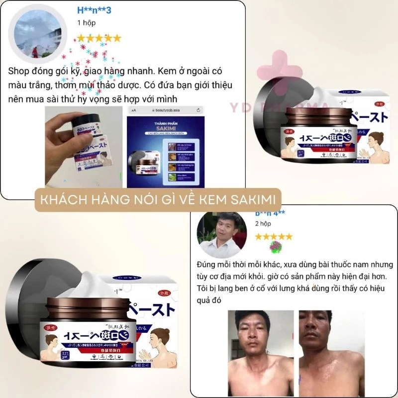 Kem bôi lang ben SAKIMI - Hỗ trợ cải thiện tình trạng lang ben, bạch biến trên da, đẩy lùi vi nấm - hủ 30G 16 sakimi7