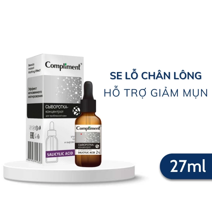 Serum se khít lỗ chân lông Serum Compliment giảm mụn mờ thâm giảm nhăn dưỡng trắng da 1 Serum se khít lỗ chân lông Serum Compliment giảm mụn mờ thâm giảm nhăn dưỡng trắng da