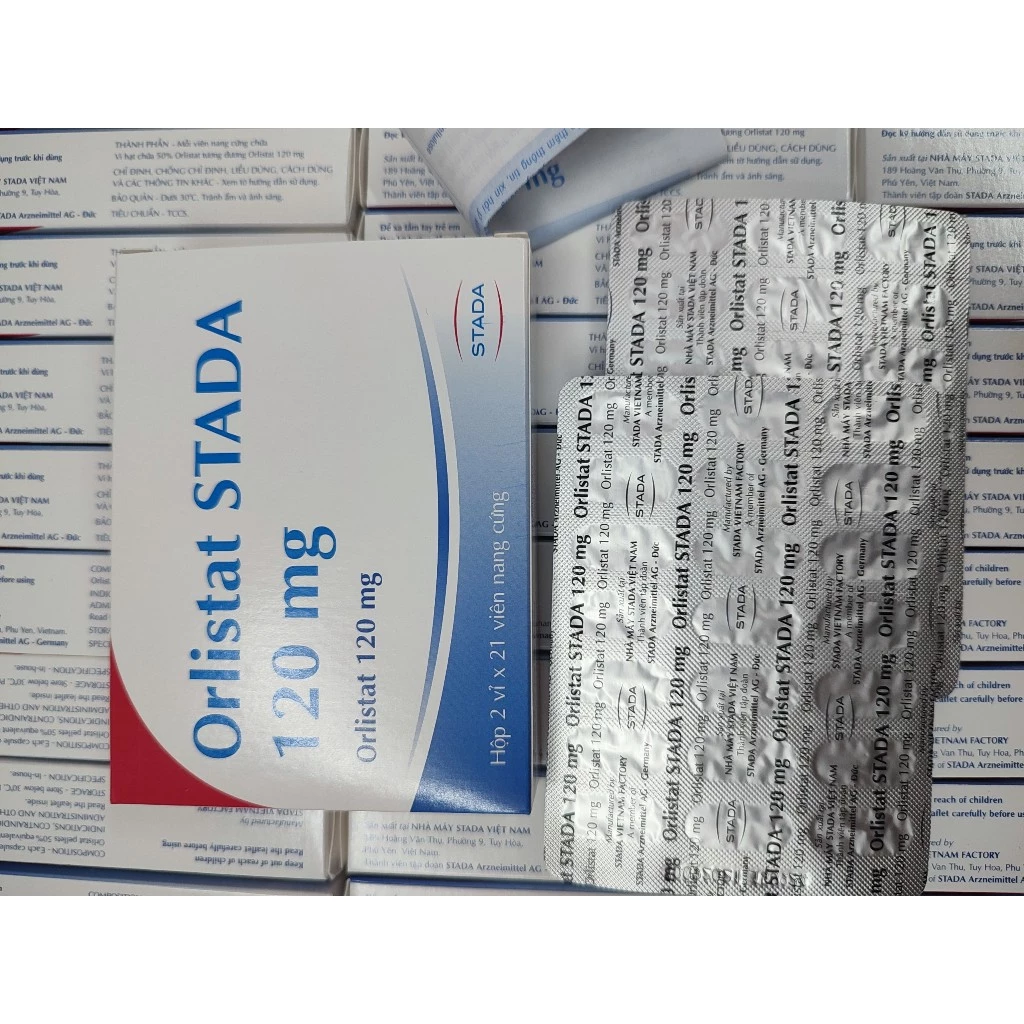 Viên uống giảm cân thải mỡ Orlistat stada 120mg (mỗi hộp 42 viên) 12 stada2