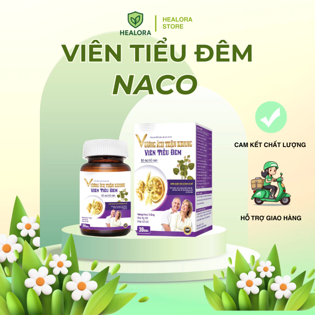 Viên tiểu đêm Vương Ích Thận Khang NACO .Hỗ trợ Giảm tiểu đêm, tiểu buốt, tiểu rắt,tiểu không tự chủ 16 tieudem1 1
