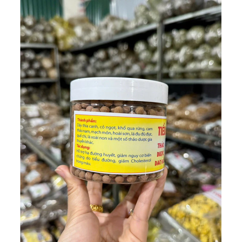 Viên tiểu đường thảo dược Dao Đỏ hộp 300g, thành phần tự nhiên tốt cho sức khỏe. 18 tieuduong3 1