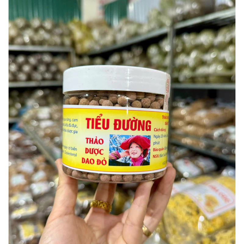 Viên tiểu đường thảo dược Dao Đỏ hộp 300g, thành phần tự nhiên tốt cho sức khỏe. 14 tiueduong1