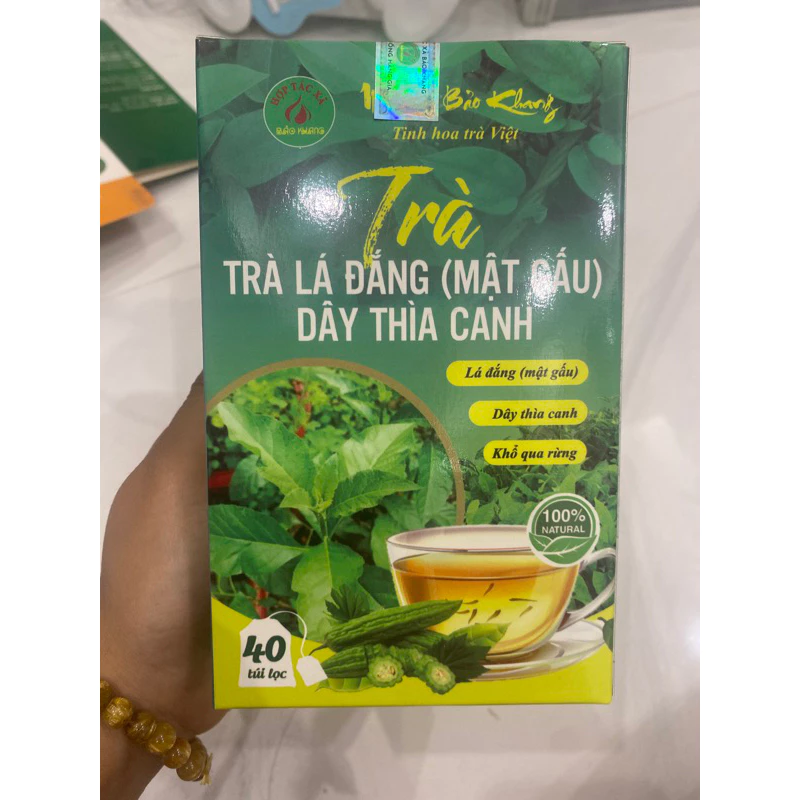Trà TIỂU ĐƯỜNG BẢO KHANG,hộp 40gói trà túi lọc 10 tra 1