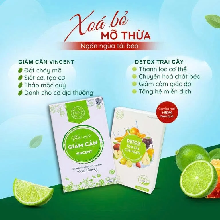 Giảm cân VINCENT liệu trình 30 ngày tặng 10 viên detox giảm mỡ bụng an toàn hiệu quả 30gr 21 vincen1 3