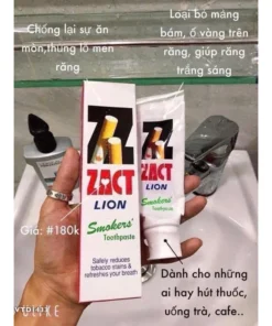 Kem đánh răng ZACT LION dành Cho Người Hút th u.ố.c tuýp 160g - hàng nội địa Thái Lan 12 danhrang5