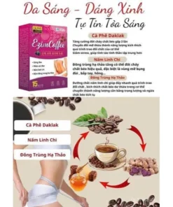 EZIM COFFEE - Cà Phê Mâm Xôi Đen, Gừng Đen, Nấm Linh Chi và Đông Trùng Hạ Thảo đẹp da, tốt cho hệ tiêu hóa,giảm mỡ thừa 11 ezzim3