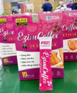 EZIM COFFEE - Cà Phê Mâm Xôi Đen, Gừng Đen, Nấm Linh Chi và Đông Trùng Hạ Thảo đẹp da, tốt cho hệ tiêu hóa,giảm mỡ thừa 14 ezzim7 1