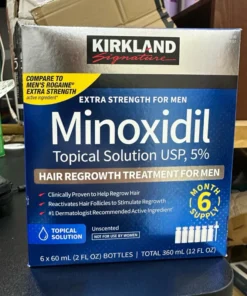 Minoxidil 5% Kirk-land Dung Dịch Mọc Râu Và Tóc Hiệu Quả Của Mỹ Hộp 6 Chai 11 mino5 1