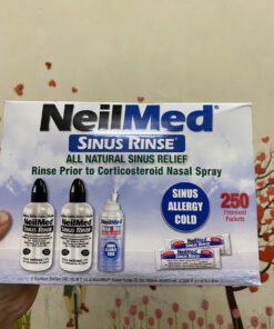 Bộ nước muối sinh lý rửa mũi NeilMed Sinus Rinse 250 gói chính hãng Mỹ