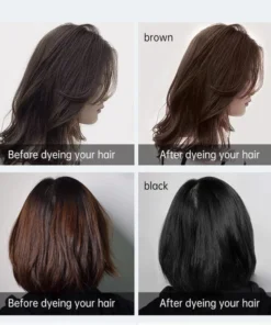 Thuốc nhuộm tóc bong bóng Tinh chất thảo mộc Yue Ke Kem màu tóc Silk Beauty Thuốc nhuộm tóc bay không làm tổn thương da đầu Không làm tổn thương tóc 200ml 11 nhomtoc3