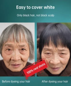 Thuốc nhuộm tóc bong bóng Tinh chất thảo mộc Yue Ke Kem màu tóc Silk Beauty Thuốc nhuộm tóc bay không làm tổn thương da đầu Không làm tổn thương tóc 200ml 13 nhuomtoc4