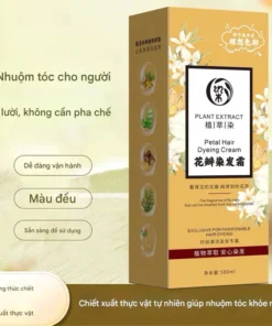Dầu gội phủ bạc Plant Extract - Petal Hair Color - Nhuộm thảo dược bền màu lâu phai, an toàn không dị ứng 17 phubac7