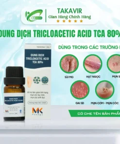 Dung Dịch TRICLOACETIC ACID TCA 80% Lọ 5Ml- Hỗ trợ chấm mụn cóc tay chân, mụn cóc sinh dục, hạt ngọc, sùi MG 6 taka1 1