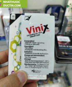 Tem Ngậm Vinix 100mg Chính Hãng Hàn Quốc CL Pharm – Hỗ Trợ Sinh Lý Nam, Kéo Dài Quan Hệ 25 tem venix han quoc 8 600x600 1