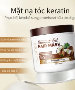 Kem ủ tóc Mặt nạ tóc keratin 500gChiết xuất từ cây dừa phục hồi tóc hư tổn, dưỡng ẩm, làm mềm tóc khô và giảm rụng tóc 13 utoc2