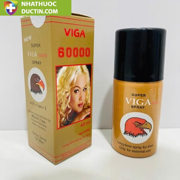 Xịt Kéo Dài Thời Gian Super Viga 60000 Đức – Chống Xuất Tinh Sớm, Chai 45ml Chính Hãng 10 xit keo dai thoi gian super viga 60000 duc chong xuat tinh som chai 45ml chinh hang