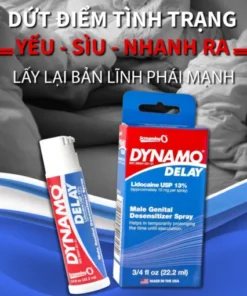 Chai xịt chống xuất tinh sớm Dynamo Delay từ Mỹ – Kéo dài thời gian quan hệ và tăng khoái cảm với 1 xịt