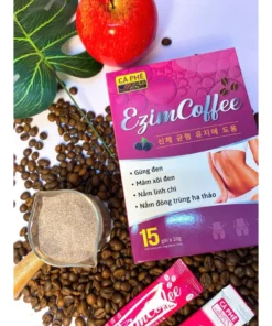 Cà phê giảm cân gừng, mâm xôi (hộp 15 gói x10g) 8 enzzim3