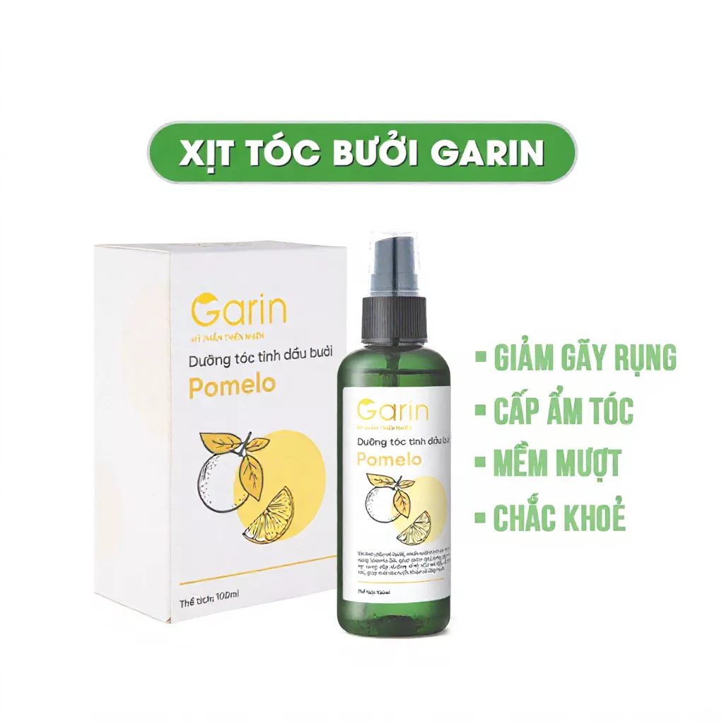 Dưỡng tóc tinh dầu bưởi Garin 100ml giảm gãy rụng chẻ ngọn cấp ẩm cho tóc mềm mượt, chắc khỏe 1 Dưỡng tóc tinh dầu bưởi Garin 100ml giảm gãy rụng chẻ ngọn cấp ẩm cho tóc mềm mượt, chắc khỏe