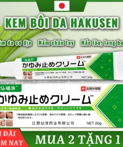 Alternative view of Kem bôi nấm ngứa Hakusen á sừng, vảy nến, tổ đỉa, hắc lào trọng lượng 20gr